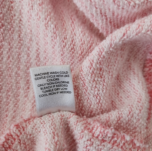 Christopher&Banks, Large, Womens Zippered, Coral/Pink Striped Top - Picture 6 of 7